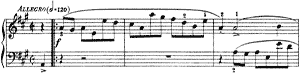 Sonata  K 428 A-Major by Domenico Scarlatti piano sheet music