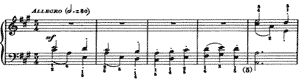 Sonata  K 500 A-Major by Domenico Scarlatti piano sheet music