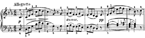 Allegretto in C minor  C-Minor by Franz Schubert piano sheet music