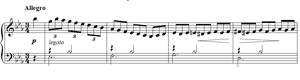 piano sheet music of Impromptu