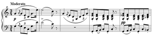 Moment Musical  opus 94 no 1 C Major by Franz Schubert piano sheet music