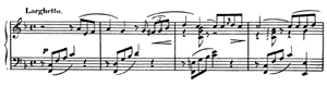Larghetto  opus 15 no 1 F-Major by Clara Wieck Schumann piano sheet music