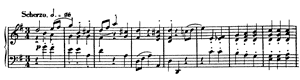 Scherzo  opus 15 no 4 G-Major by Clara Wieck Schumann piano sheet music