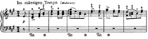 Rustic Song  opus 68 no 20 A-Major by Robert Schumann piano sheet music