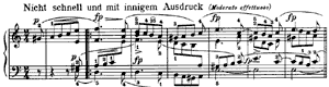 A Canon  opus 68 no 27 A-Minor by Robert Schumann piano sheet music