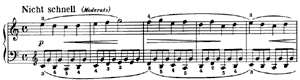 piano sheet music of Humming Song