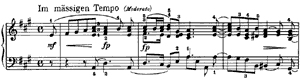 New Year's Song  opus 68 no 43 A-Major by Robert Schumann piano sheet music