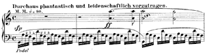 Fantasy  opus 17 C-Major by Robert Schumann piano sheet music