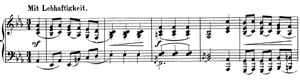 Waltz  opus 124 no 10 Eb-Major by Robert Schumann piano sheet music