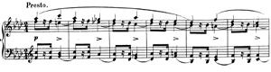 Burla  opus 124 no 12 F-Minor by Robert Schumann piano sheet music