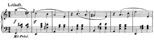 Waltz  opus 124 no 4 A-Minor by Robert Schumann piano sheet music
