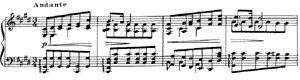 piano sheet music of Etude