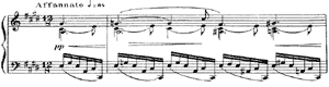 piano sheet music of Etude