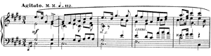 Mazurka  opus 25 no 5 C-sharp Major by Alexander Scriabin piano sheet music
