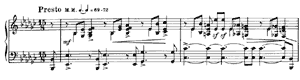 piano sheet music of Prelude