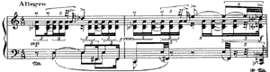 piano sheet music of Sonata (