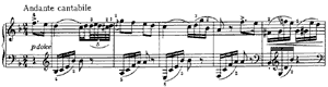 Nocturne  opus 10 no 1 F-Major by Peter Ilyitch Tchaikovsky piano sheet music