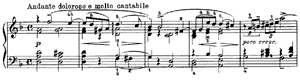 October - Autumn Song  opus 37 no 10 D Minor by Peter Ilyitch Tchaikovsky piano sheet music