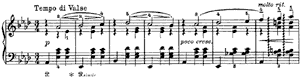 December - Christmas  opus 37 no 12 Ab-Major by Peter Ilyitch Tchaikovsky piano sheet music