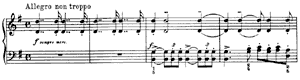 September -  The Hunt  opus 37 no 9 G Major by Peter Ilyitch Tchaikovsky piano sheet music