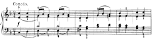 Russian Song  opus 39 no 12 F Major by Peter Ilyitch Tchaikovsky piano sheet music