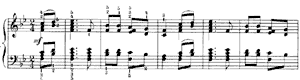 The Peasant Plays an Introduction  opus 39 no 13 B-flat Major by Peter Ilyitch Tchaikovsky piano sheet music