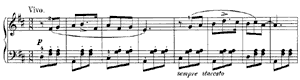 Italian Song  opus 39 no 15 D Major by Peter Ilyitch Tchaikovsky piano sheet music