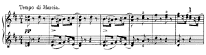 Marches of the Wooden Soldier  opus 39 no 5 D Major by Peter Ilyitch Tchaikovsky piano sheet music