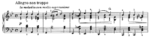 Sad Song  opus 40 no 2 Bb-Major by Peter Ilyitch Tchaikovsky piano sheet music