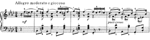 Impromptu  opus 72 no 1 F Minor by Peter Ilyitch Tchaikovsky piano sheet music
