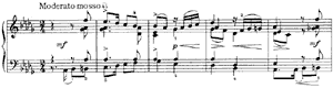A Bit of Schumann  opus 72 no 9 D-flat Major by Peter Ilyitch Tchaikovsky piano sheet music
