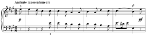 Innocence  no 17 A-Major by Daniel Gottlob T�rk piano sheet music