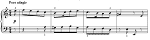 Sad Feelings  no 14 A-Minor by Daniel Gottlob T�rk piano sheet music