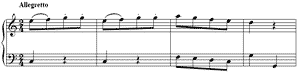 The Lively Boy  no 3 C-Major by Daniel Gottlob T�rk piano sheet music