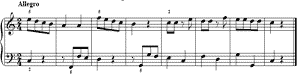 Quaver Rests  no 3 C-Major by Daniel Gottlob T�rk piano sheet music