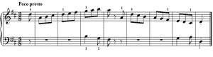 Fingers Under and Over  no 5 D-Major by Daniel Gottlob T�rk piano sheet music