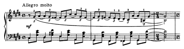 Impromptu Op. 21   No. 3  in C-sharp Minor 
by Tchaikovsky piano sheet music