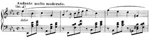 Fauré Nocturne for piano, sheet music