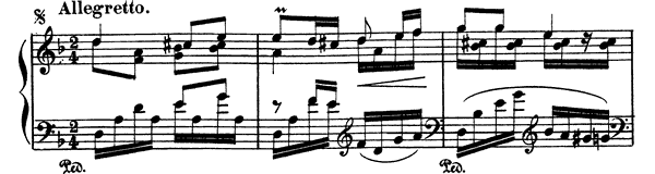 Gavotta   in D Minor by Albéniz piano sheet music