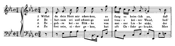 Aria di Giovannini BWV 518    in E-flat Major by Bach piano sheet music
