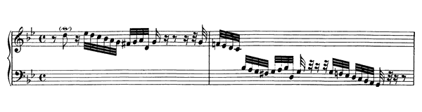 Fantasia BWV 917  in G Minor by Bach piano sheet music