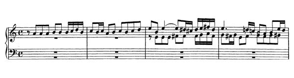 Fugue - BWV 947 in A Minor by Bach