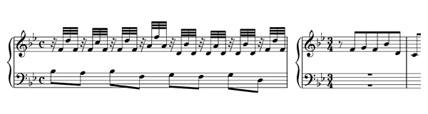 Prelude & Fugue 21 BWV 866  in B-flat Major by Bach piano sheet music