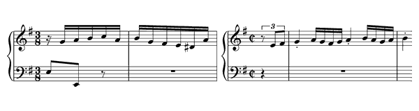 Prelude & Fugue 10 BWV 879  in E Minor by Bach piano sheet music