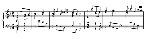 Italian Concerto BWV 971  in F Major by Bach piano sheet music