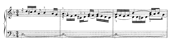 Prelude & Fughetta BWV 899    in D Minor by Bach piano sheet music