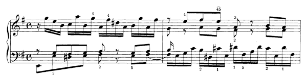 Prelude & Fughetta BWV 900    in E Minor by Bach piano sheet music
