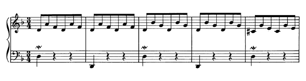 Small Prelude BWV 926    in D Minor by Bach piano sheet music