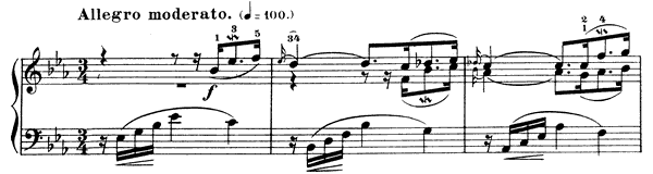 Sinfonia 5 BWV 791  in E-flat Major by Bach piano sheet music