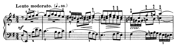 Sinfonia 7 BWV 793  in E Minor by Bach piano sheet music